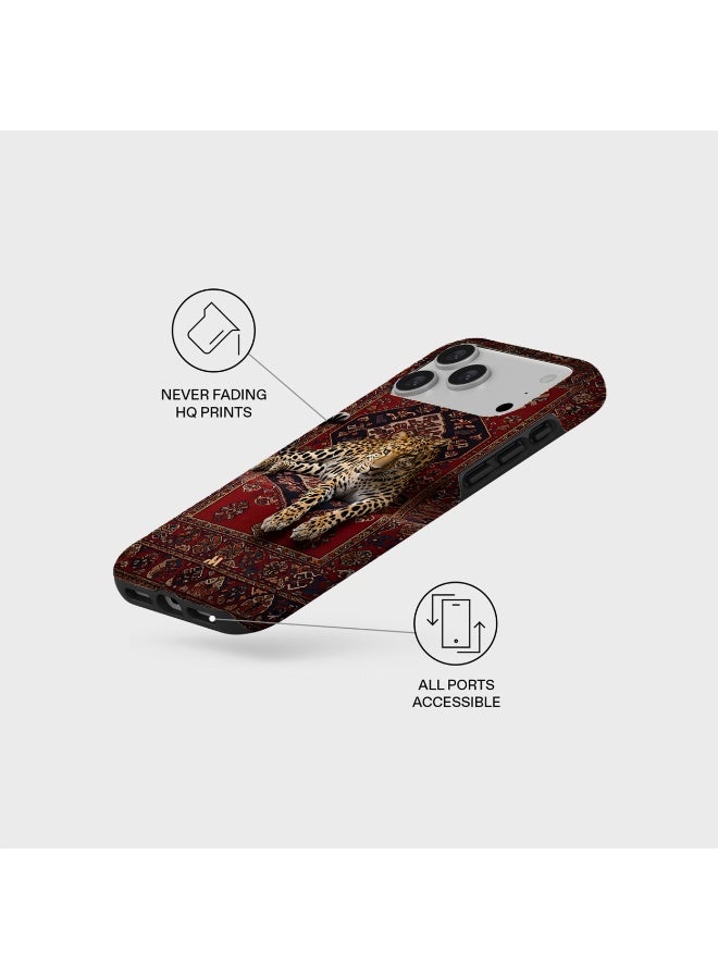 موبكوس جراب Mobcos المميز لهاتف iPhone 17 Pro بتصميم سجادة فارسية، متوافق مع غطاء صلب مزدوج الطبقات مع حماية من السيليكون - غطاء مقاوم للخدوش والصدمات - Image 3
