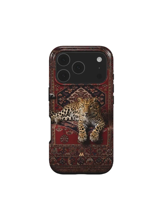 Mobcos Mobcos iPhone 17 Pro Persian Rug Premium Case Compatible with Hybrid Dual-Layer Hard Shell + Silicone Protection - Scratch-Resistant Shockproof Mobile Cover
