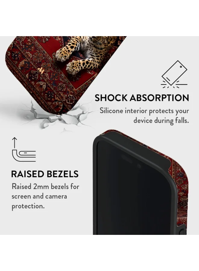 Mobcos Mobcos iPhone 17 Pro Persian Rug Mobcos iPhone 17 Pro Persian Rug Premium Case Compatible with Hybrid Dual-Layer Hard Shell + Silicone Protection - Scratch-Resistant Shockproof Mobile Cover  | Best Price UAE