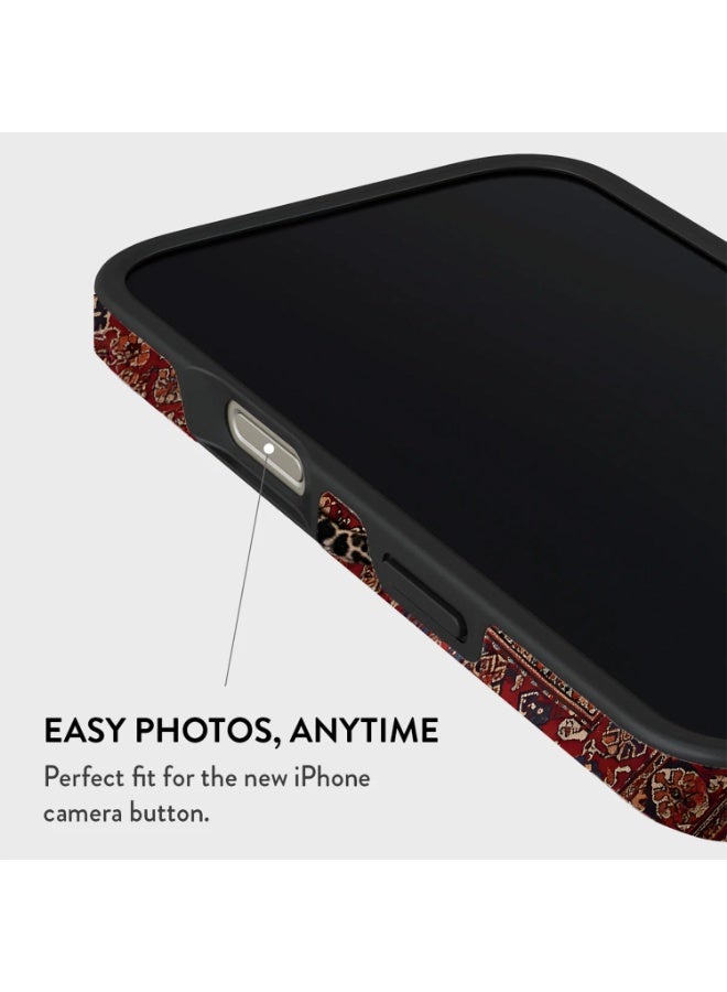 موبكوس جراب Mobcos المميز لهاتف iPhone 17 Pro بتصميم سجادة فارسية، متوافق مع غطاء صلب مزدوج الطبقات مع حماية من السيليكون - غطاء مقاوم للخدوش والصدمات - Image 5
