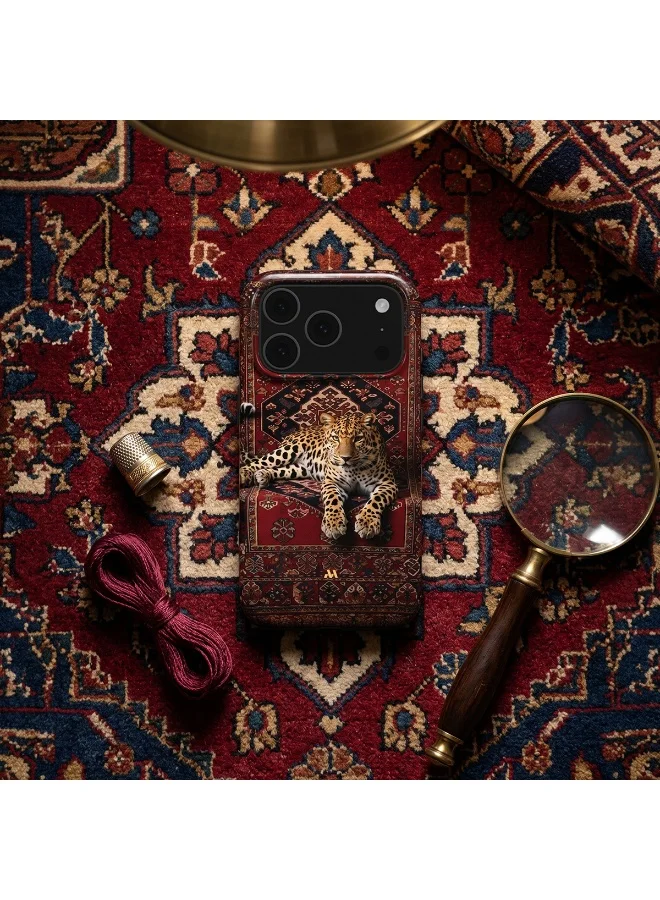 Mobcos Mobcos iPhone 17 Pro Persian Rug Mobcos iPhone 17 Pro Persian Rug Premium Case Compatible with Hybrid Dual-Layer Hard Shell + Silicone Protection - Scratch-Resistant Shockproof Mobile Cover  | Best Price UAE