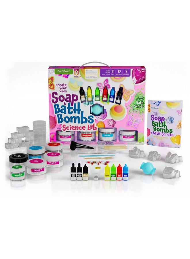 Dan&Darci Soap & Bath Bomb Making Kit for Kids, 3-in-1 Spa Science Kits, Craft Gifts for Girls & Boys Age 6-12 Year Old Girl Crafts: DIY Experiment Toys, Gift for Kid Ages - Image 3