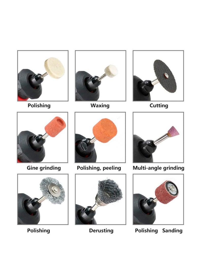 MLD MLD 105Pcs Mini Electric Drill Grinder Rotary Tool Grinding Polishing-Kit for Dremel Grinding Sanding Polishing Cutting Tools Tool Set (type_2)  - Image 3