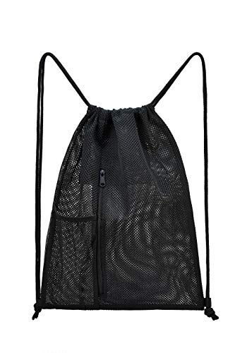 USPECLARE Heavy Duty Mesh Drawstring bag for Soccer Ball，Beach Toys -Drawstring Backpack Sports Gym Bag - Image 3