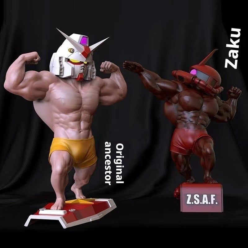 Muscle Gundam PVC Figure Statue with Light - Image 3