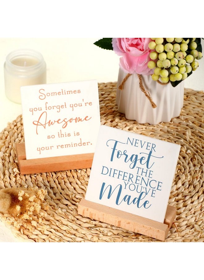 Sieral Sieral 6 Packs Thank You Gifts for Coworkers Appreciation Gifts Inspirational Desk Decor Motivational Desk Signs for Employee Appreciation Gifts Team Teacher Nurse Secretary(Thanks,Multicolor)  - Image 4
