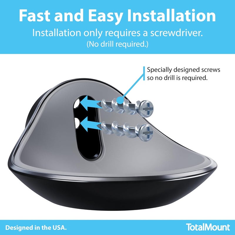 TotalMount – حامل جداري فاخر لأجهزة Echo Dot MAX، HomePod Mini، وغيرها (سهولة التركيب، وسادة ناعمة، وتثبيت مضمون) - Image 4