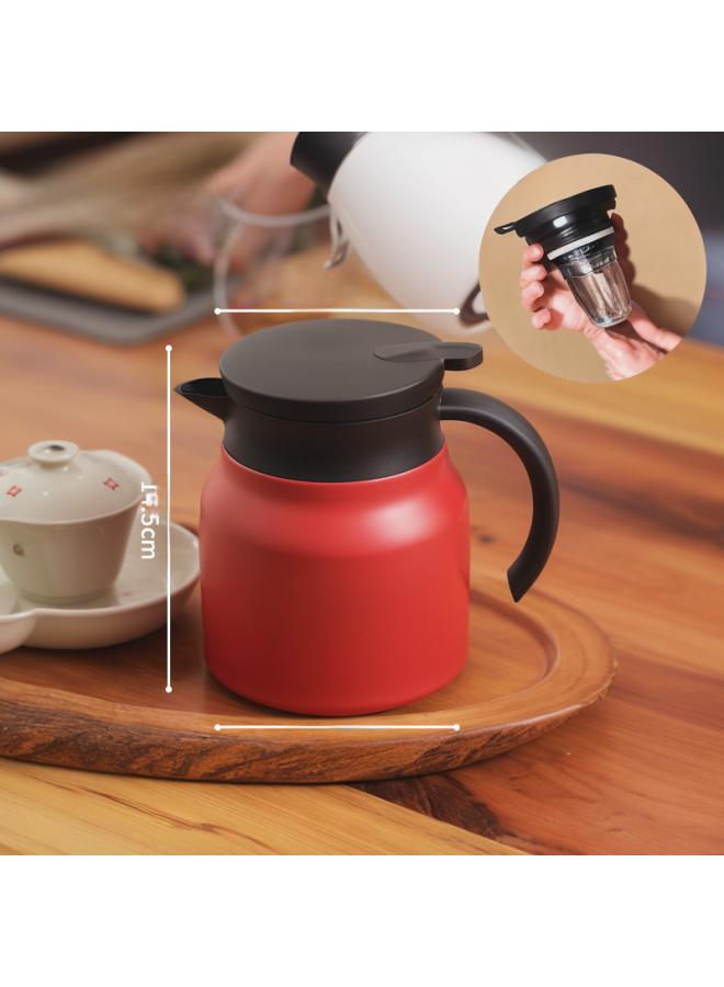 3 6 Stainless Steel Stew Teapot Household Tea Special Display Temperature Small Capacity Tea Water Separation Office Heat Pot 