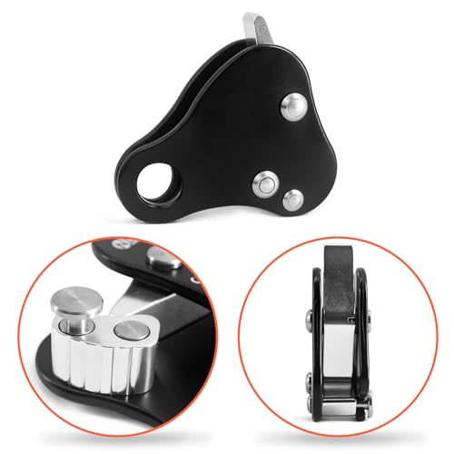 NewDoar Rope Grab Ascender 12KN Riser Adjuster Fits 10mm-13mm Rope for Rocking Climbing Protection Rescue (Black) - Image 5