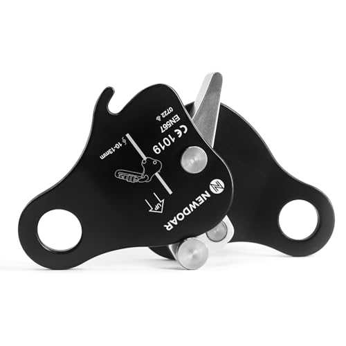 NewDoar Rope Grab Ascender 12KN Riser Adjuster Fits 10mm-13mm Rope for Rocking Climbing Protection Rescue (Black) - Image 3