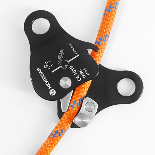 NewDoar Rope Grab Ascender 12KN Riser Adjuster Fits 10mm-13mm Rope for Rocking Climbing Protection Rescue (Black) - Image 4