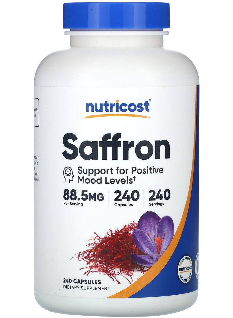 Nutricost زعفران، 88.5 ملغ، 240 كبسولة