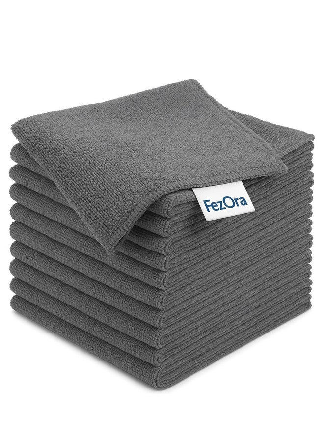 Fezora Grey Microfibre Cleaning Cloths - Set of 10 - Image 1