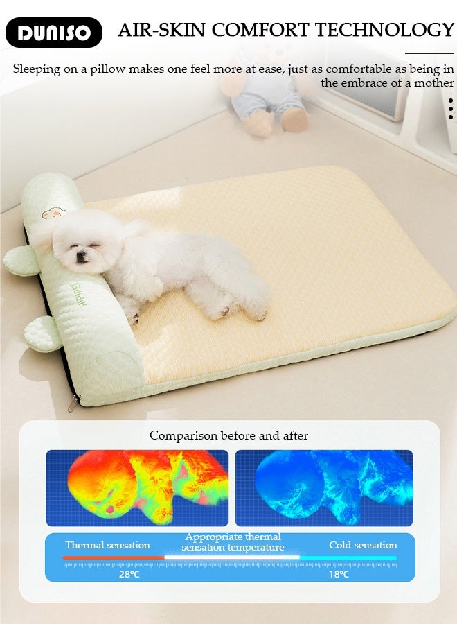 DUNISO سجادة كلب فاخرة على شكل أريكة للكلاب الصغيرة والمتوسطة سرير مزخرف للقطط والكلاب ناعم قابل للإزالة والغسل للحيوانات الأليفة - Image 4