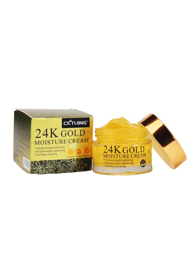CKTUING 24K Gold & Collagen Face Moisturizing Cream- Anti-Aging Face Cream for Hydrating & Skin Rejuvenating- Korean Skincare - All Skin Type 1.69 fl oz - Image 1