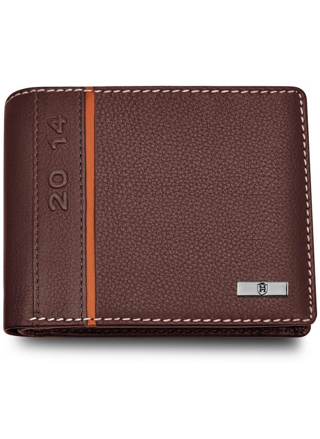 HORNBULL HORNBULL Miller Wallet for Men | Stylist Mens Wallet with RFID Blocking | Wallet Men Genuine Leather Brown Nappa | Gift for Men  - Image 1