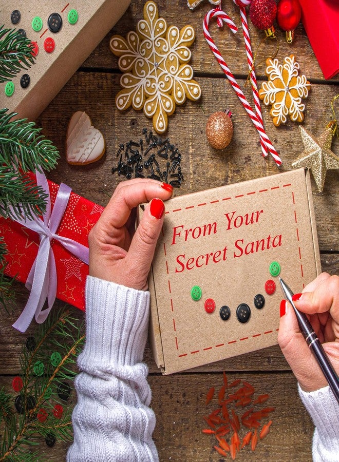 Hungdao 428 Pcs Christmas Snowman DIY Craft Kit 16 Pcs 2 Sizes Snowman Model Foam Balls 32 Mini Black Top Hats 220 Buttons 32 Carrot Noses 64 Snowman Hands and Eyes for Xmas Foam Balls Party Decor Supply - Image 5