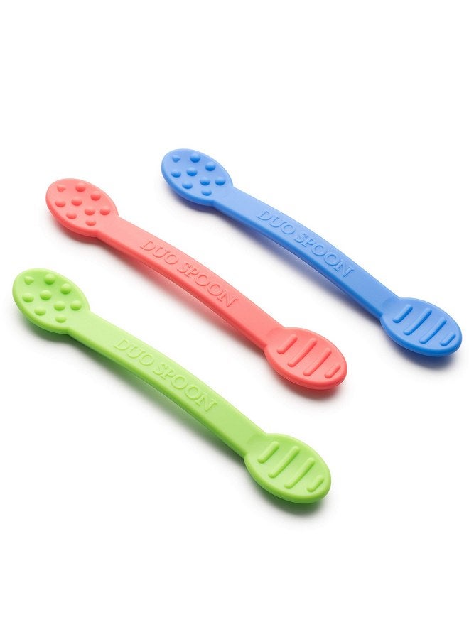 Special Supplies Special Supplies Duo Spoon Oral Motor Therapy Tools, 3 Pack, Textured Stimulation and Sensory Input Treatment for Babies, Toddlers or Kids, BPA Free Silicone with Flexible, Easy Handle  - Image 1