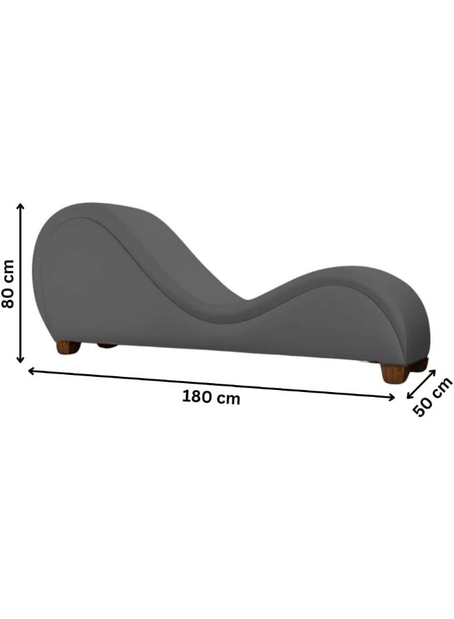 Exclusive Furniture Comfortable & Luxury Pu Leather S-Shaped Sofa - Image 2