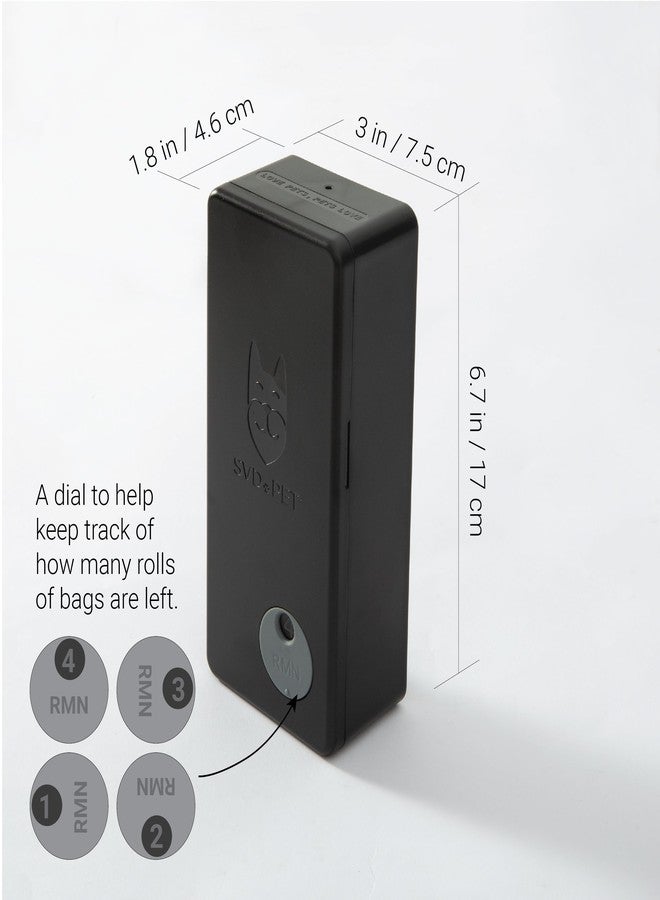 SVD.PET Dog Poop Bag Dispenser, Outdoor or Indoor Pet Waste Bag Dispenser Station, Wall Mount or Hanging with Strap. Easy to Refill Magnetic Cover (Black, Dispenser only) - Image 5
