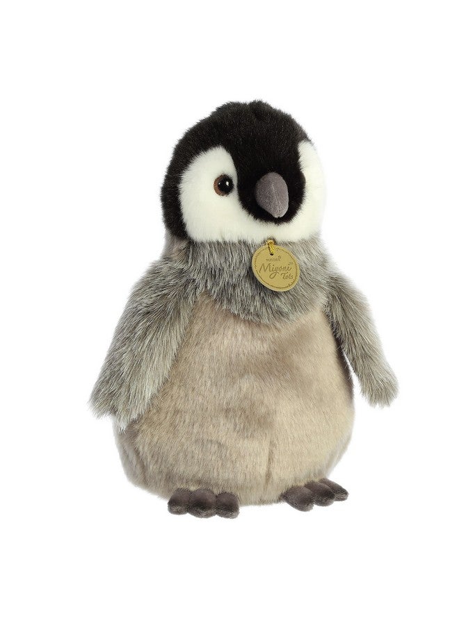 Aurora® Adorable Miyoni® Tots Emperor Penguin Chick Stuffed Animal - Lifelike Detail - Cherished Companionship - Gray 9 Inches - Image 2