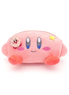 SYOSI Cute Pink Pencil Case, Kawaii Anime Stationery Cartoon Soft Pouch Pen Bag with Acrylic Badge for Teen Girls, Women, Student, Children  - Image 1