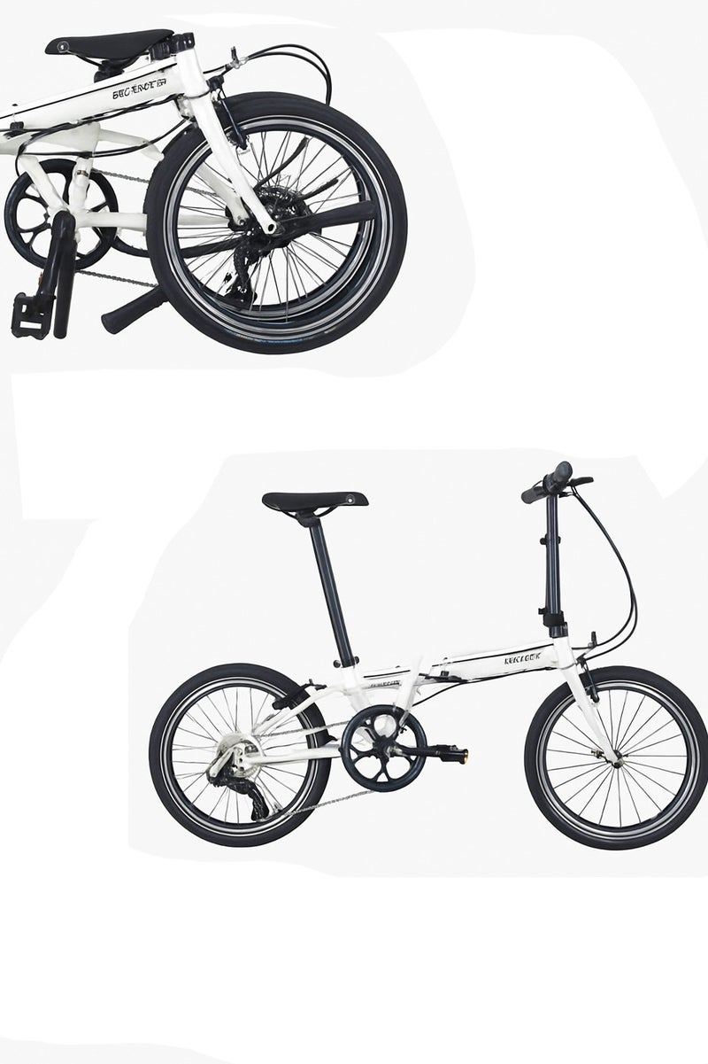 Dahon Speed D8 Folding Bike| 20 Inch Wheel Size | 8 Speed | White Color - Image 1