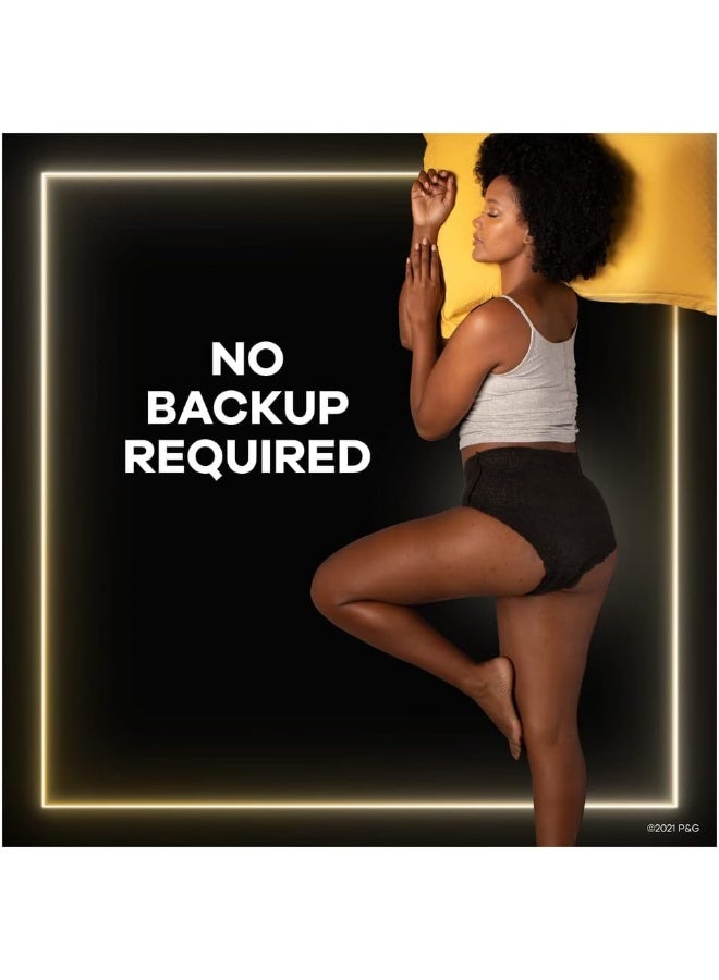 Always Zzzs Overnight Disposable Period Underwear For Women, Size Small/Medium, Black Period Panties, Leakproof, 7 Count X 2 Packs (14 Count Total) - Image 4