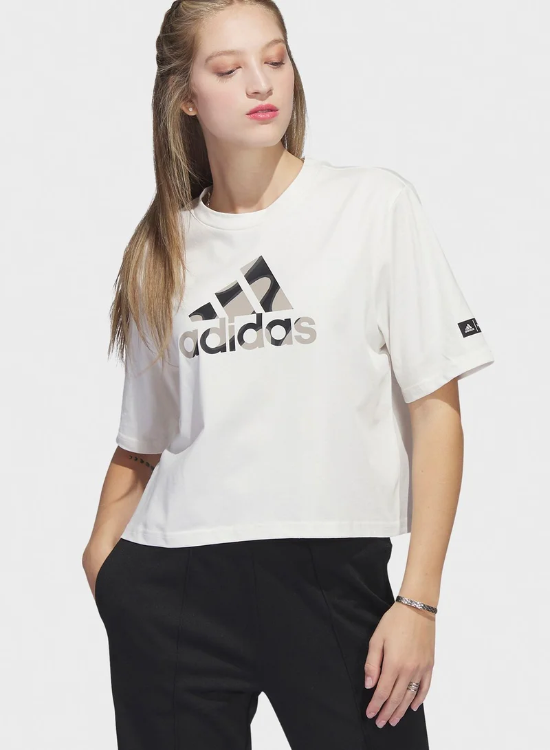 Adidas Marimekko Cropped T-Shirt