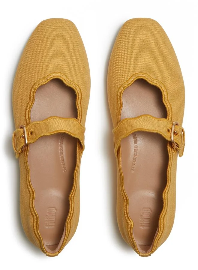فيت فلوب DELICATO  WAVE-EDGE CANVAS MARY JANES