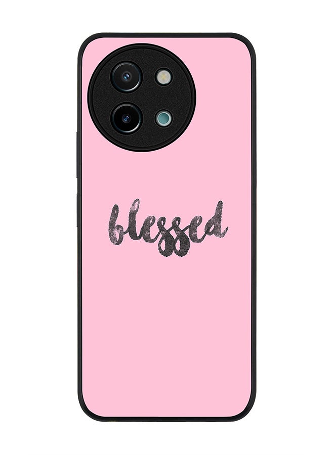 Stylizedd Rugged Black edge case for Vivo Y38 / Vivo Y58 / Vivo Y200i /Vivo T3x, Slim fit Soft Case Flexible Anti Drop TPU Gel Thin Cover -  Blessed - Image 1