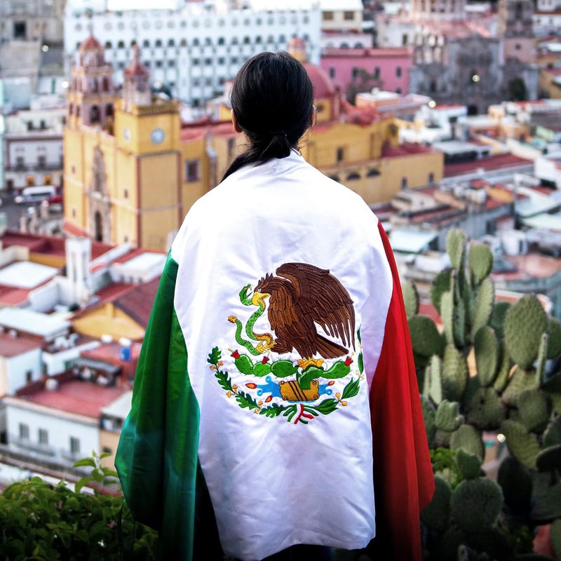 Anley EverStrong Series Embroidered Mexico Flag 3x5 Ft - Embroidery & Heavy Duty Canvas Header - 4 Rows of Lock Stitching - Mexican MX National Flag with Brass Grommets 3 X 5 Ft - Image 5