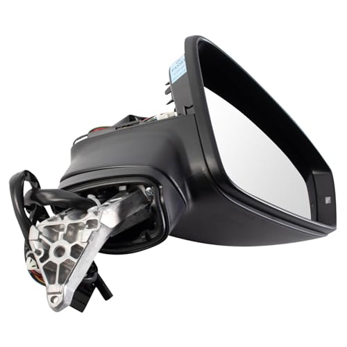 TRQ Driver & Passenger Side Mirror Set Manual Folding Compatible with 2020-2021 Volkswagen Tiguan VW1320180 VW1321180 - Image 4