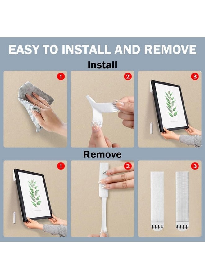 Beauenty 24 Pairs Large Picture Hanging Strips Heavy Duty Sticky Picture Hangers Damage Free No Tools Wall Hanging Strips for Decor Art Mirror - Image 5