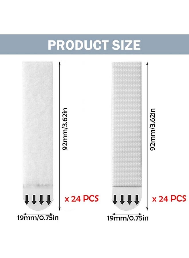 Beauenty 24 Pairs Large Picture Hanging Strips Heavy Duty Sticky Picture Hangers Damage Free No Tools Wall Hanging Strips for Decor Art Mirror - Image 2