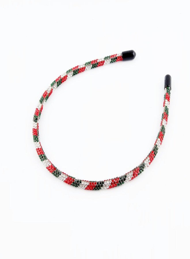 سوتشات طوق رأس مرصع بأحجار الراين من سوتشات، طوق شعر كريستالي لعيد الميلاد، طوق رأس مبهج لعيد الميلاد، طوق شعر، إكسسوارات شعر لحفلات العطلات للنساء والفتيات - Image 5