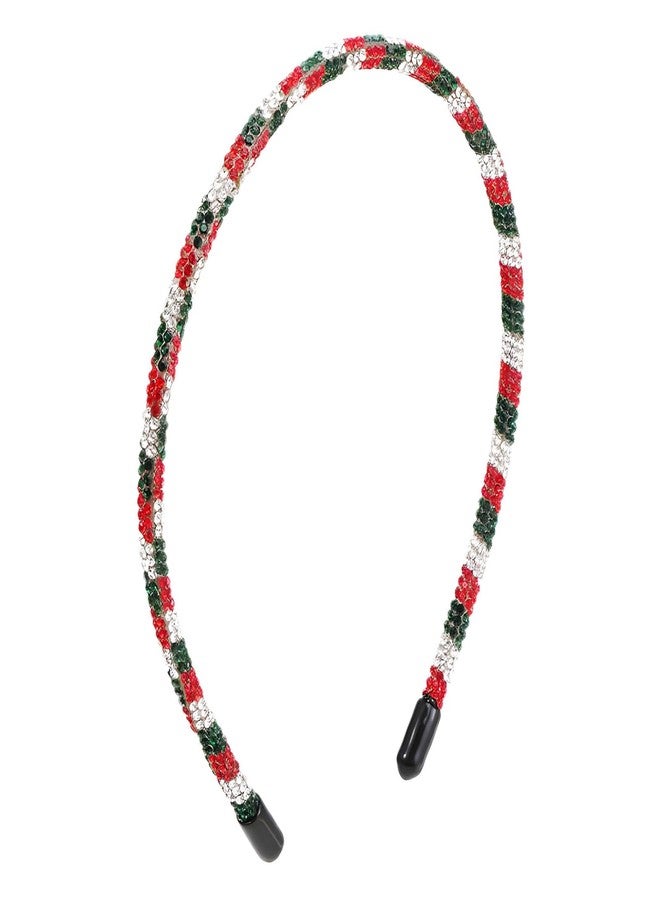 سوتشات طوق رأس مرصع بأحجار الراين من سوتشات، طوق شعر كريستالي لعيد الميلاد، طوق رأس مبهج لعيد الميلاد، طوق شعر، إكسسوارات شعر لحفلات العطلات للنساء والفتيات - Image 1