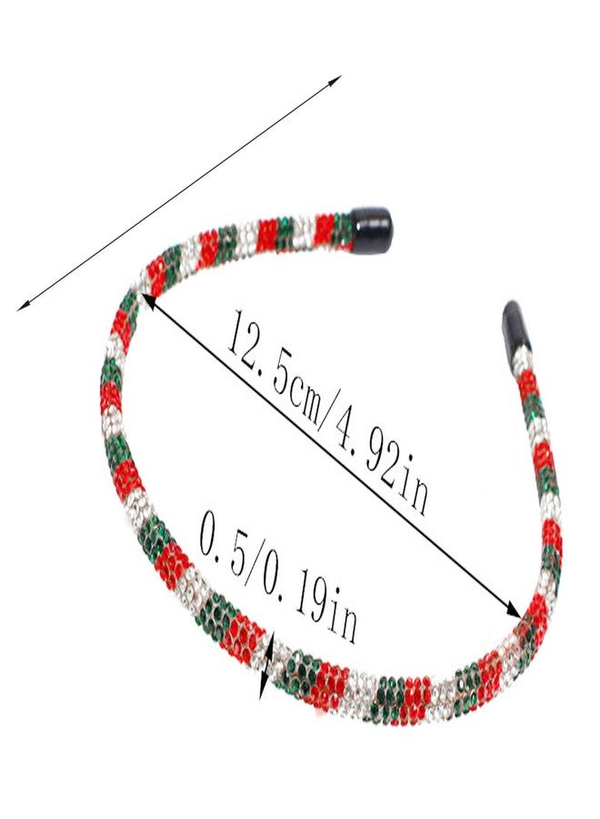 سوتشات طوق رأس مرصع بأحجار الراين من سوتشات، طوق شعر كريستالي لعيد الميلاد، طوق رأس مبهج لعيد الميلاد، طوق شعر، إكسسوارات شعر لحفلات العطلات للنساء والفتيات - Image 3