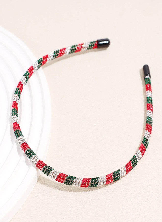 سوتشات طوق رأس مرصع بأحجار الراين من سوتشات، طوق شعر كريستالي لعيد الميلاد، طوق رأس مبهج لعيد الميلاد، طوق شعر، إكسسوارات شعر لحفلات العطلات للنساء والفتيات - Image 4