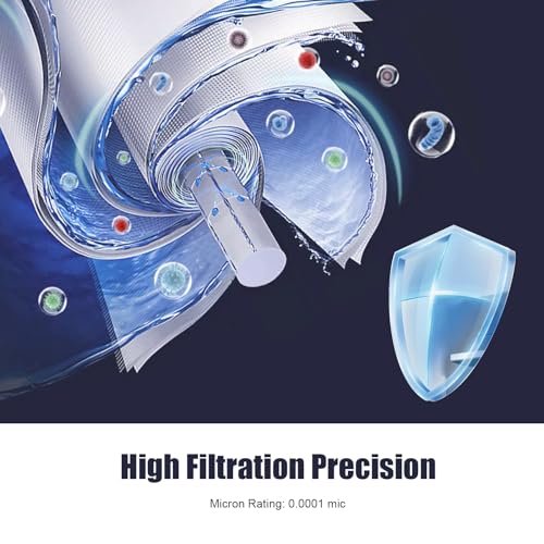 YKMGON 2012-200 GPD Universal Reverse Osmosis RO Membrane Element，12"x2" Replacement Water Filter,for Under Sink Home Drinking RO Water Purifier System - Image 5