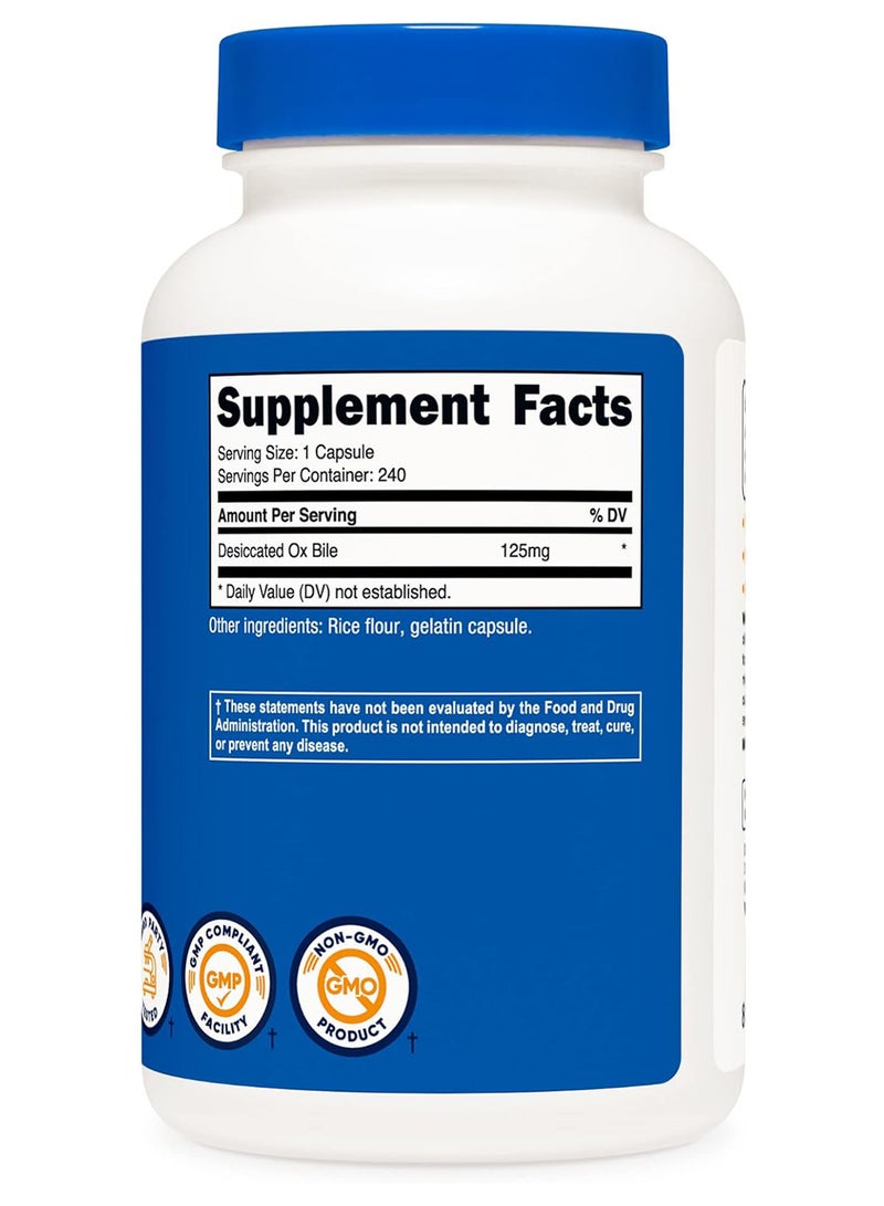 كبسولات أوكس الصفراء 125 ملجم، 240 كبسولة - غير معدلة وراثيًا - Image 3