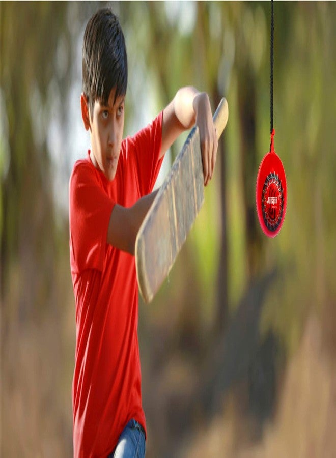 jaspo Synthetic Cricket Ball Match Practice Training for All Age Group, Recommended for Indoor/Outdoor Street & Beach Cricket/Hanging/Knocking/Hanging Cricket Ball (Multicolor) - Image 5