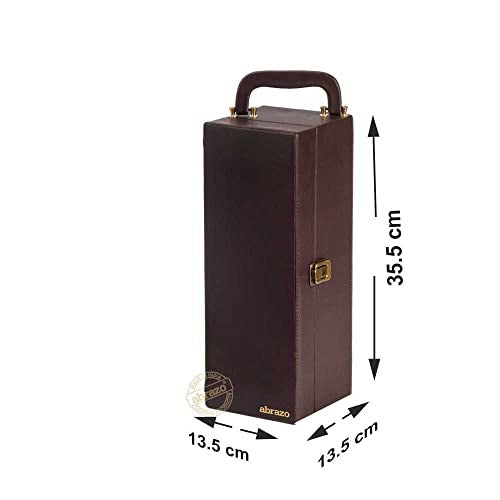 abrazo Mini Bar Set | Wine Set | Whiskey Bar Set | Bar Accessories | Bar Tool Set | Brown - Image 4