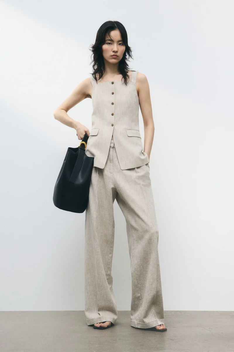 اتش اند ام صدرية بدلة طويلة