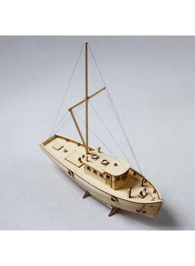 HAPYLY 1/50 Scale DIY Hobby Nakas Wooden fishing Ship Science Equipmen Assembly Model Boat Kits Sailing Boat Kit Decor Toy Gift - Image 1