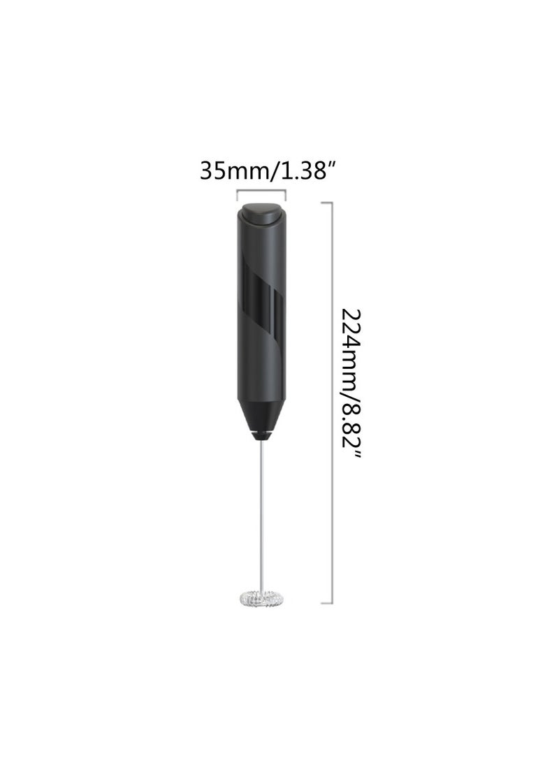 Premium Handheld Milk Frother, Battery Operated Electric Foam Maker with Stainless Steel Whisk & Stand – Portable Drink Mixer for Lattes, Cappuccinos, Coffee, Matcha & Hot Chocolate - Image 4