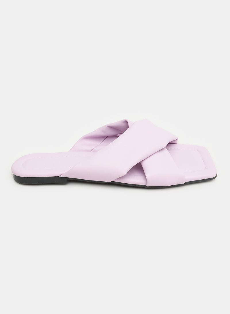 TGS Wide Cross Strap Slippers - Image 2