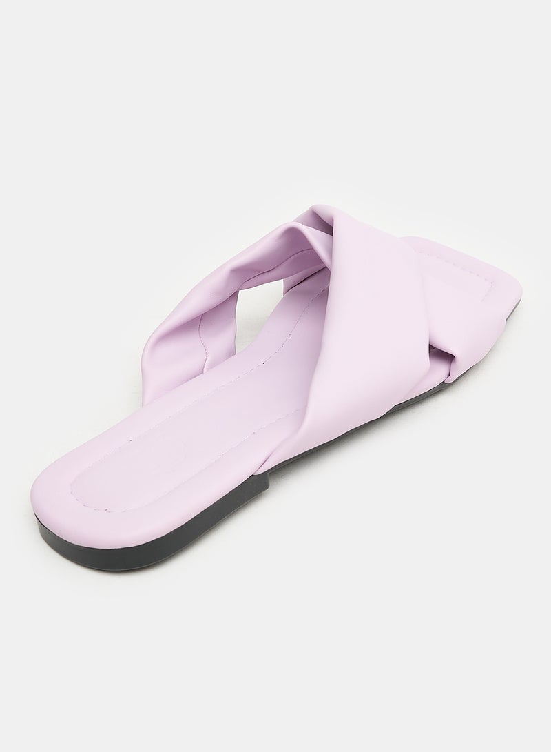 TGS Wide Cross Strap Slippers - Image 3