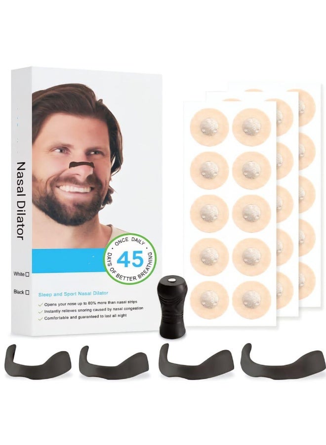 45 Pairs Anti-Snoring Magnetic Nasal Strips, Innovative Sleep Aid for Snoring Reduction, Skin-Safe Nasal Strips for Better Breathing - Image 1