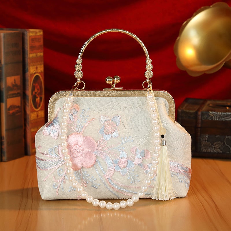 Chinese Floral Retro Crossbody Bag - Image 2